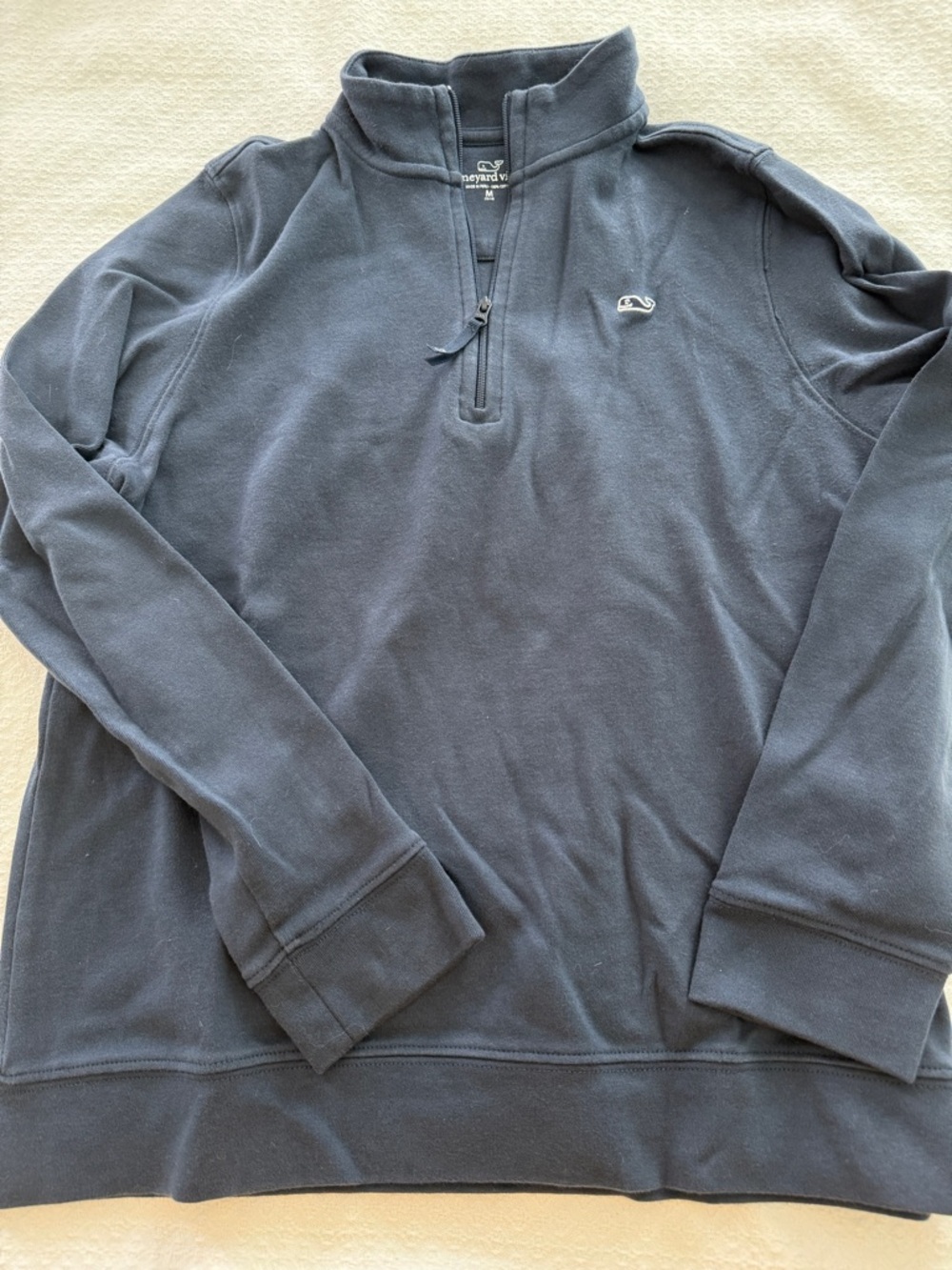 Vineyard Vines Navy Quarter-Zip Pullover boys sizes M & L